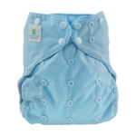 Blümchen - Diaper cover OneSize PUL YKK snaps, blue