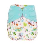 Blümchen - Diaper cover OneSize PUL snap, chamaeleon