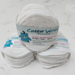 Cheeky Wipes - Make-up removing pads, bamboo terry, wit, 10 stuks