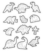 Crocodile Creek - Coloring stickers, Dinosaur - Afbeelding 3