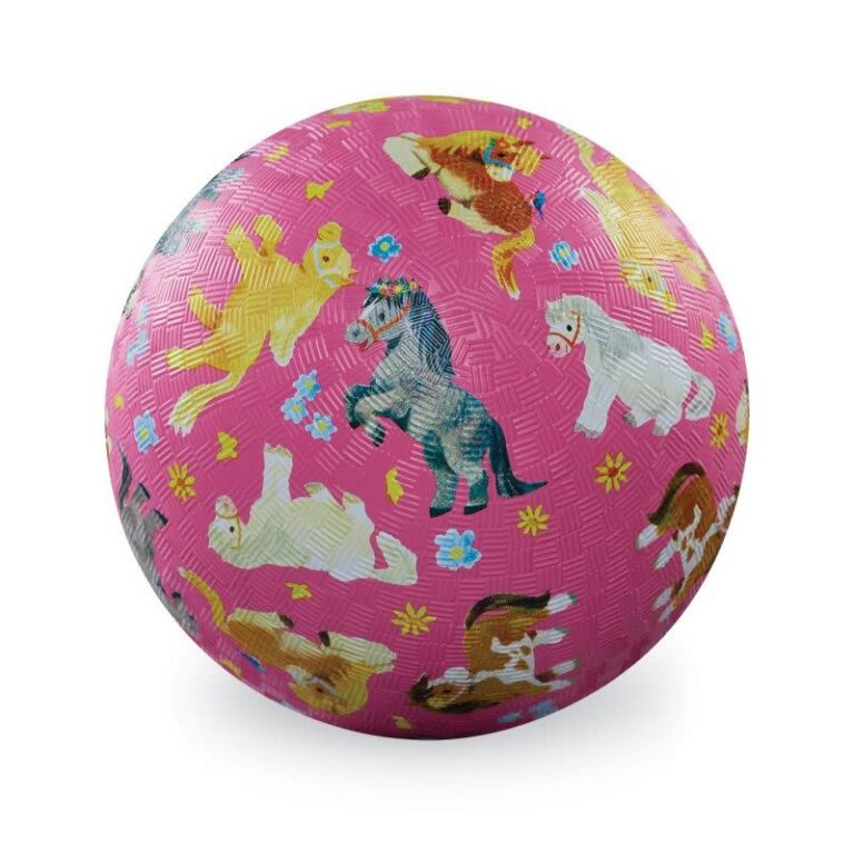 crocodile-creek-playball-pretty-ponies-cc21733.jpg Crocodile Creek - Playball Large, Pretty ponies - Afbeelding 1