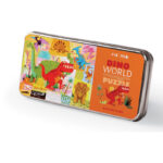 Crocodile Creek - Tin Puzzle Dino world, 50 pcs