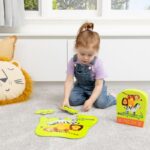 Crocodile Creek - Mini shaped box puzzle, Jungle Friends, 12 stukken - Afbeelding 2
