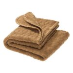 Disana - Woollen baby blanket, 80x100cm, Caramel