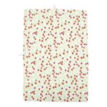DunsSweden - Kitchen Towel, Cotton/Linen, Wild Strawberries - Paradise Green
