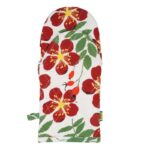 Duns Sweden - oven mitten, rosehip red
