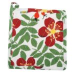 Duns Sweden - Pot holder, cotton/linen, rosehip red
