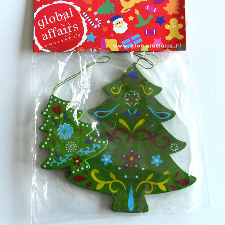 global-affairs-houten-hanger-kerstboom-groen.jpg Global Affairs - houten hanger, kerstboom, groen, 2 stuks - Afbeelding 1