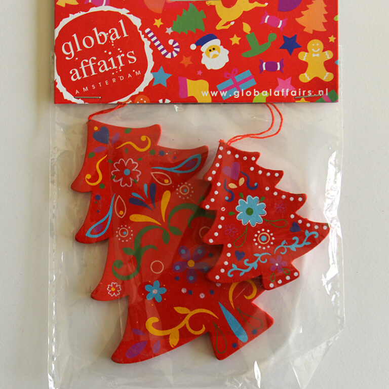 global-affairs-houten-hanger-kerstboom-rood.jpg Global Affairs - houten hanger, kerstboom, rood, 2 stuks - Afbeelding 1