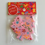 Global Affairs - houten hanger, kerstboom, roze, 2 stuks