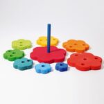 Grimm's - sorteer- en stapelspel, Flower Stacking Tower - Afbeelding 2