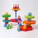Grimm's - sorteer- en stapelspel, Flower Stacking Tower - Afbeelding 3
