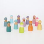 Grimm's - Pastel rainbow friends, 12 stuks