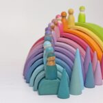 Grimm's - Pastel rainbow friends, 12 stuks - Afbeelding 2