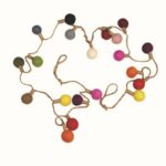 Hatale - Guirlande feutre lampions multicolore
