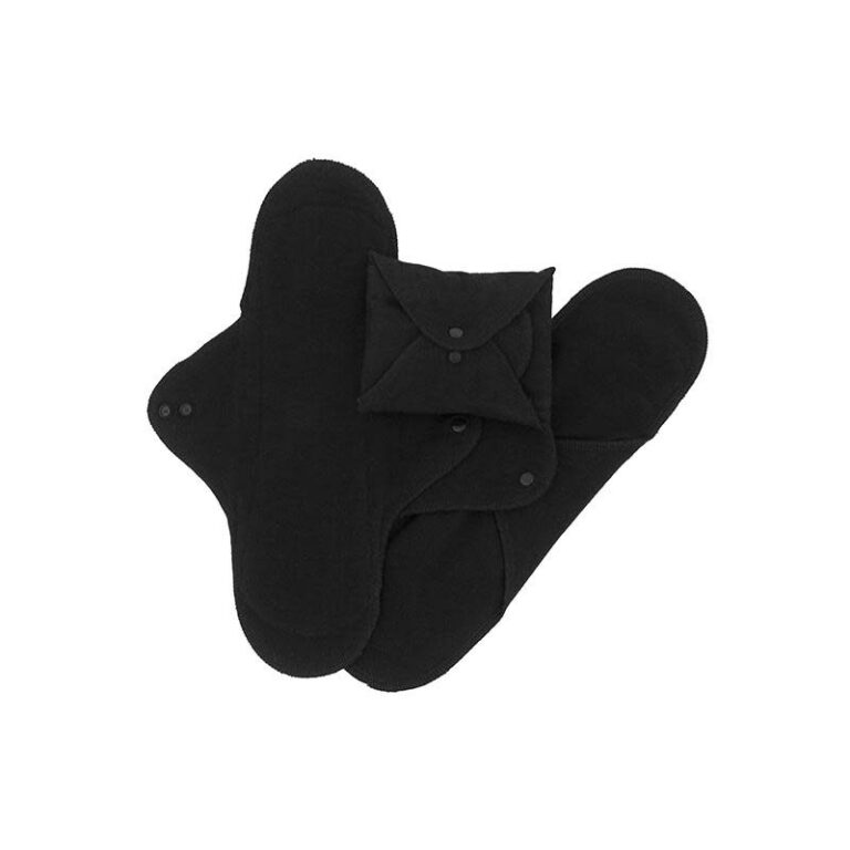 imsevimse-kraam-of-nachtverband-zwart.jpg Imse - Sanitary pads classic night, black, 3-pack - Afbeelding 1