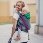 LennyLamb - Geweven doek Little Herringbone Impression Dark, maat 7 (5,2 m)