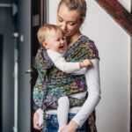 LennyLamb - wrap-tai met kap Colors of Rain, baby