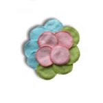 Lulu Nature - 12 lingettes démaquillantes lavable, Bambou Pep's
