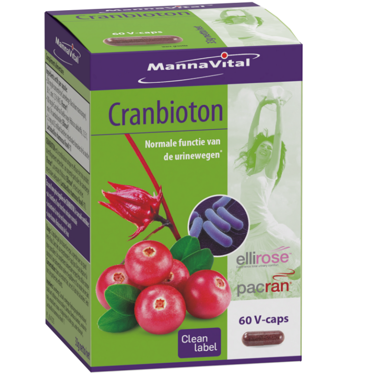 mannavital-cranbioton.png Mannavital - Cranbioton, 60 capsules - Afbeelding 1