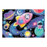 Mudpuppy - Glow in the dark puzzle, Cosmic Dreams, 100 stukken - Afbeelding 2