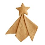 Mushie - Lovey blanket Star, Fall Yellow