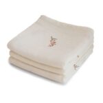 Mushie - Muslin cloth 3-pack, Flowers