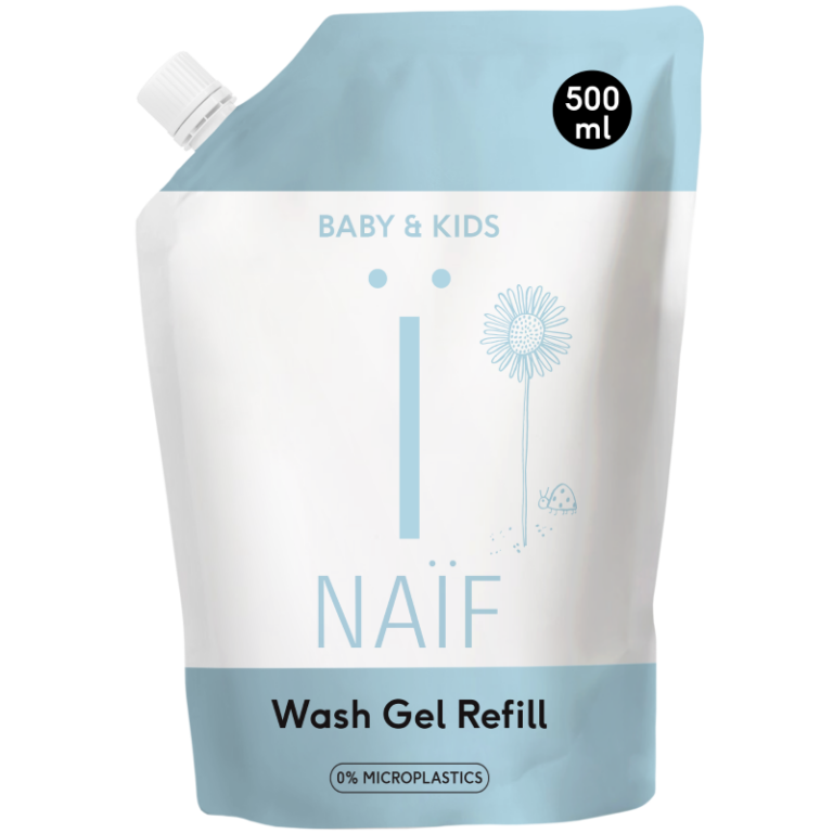 naif-cleansing-wash-gel-refill.png Naïf - Cleansing wash gel refill, 500ml - Afbeelding 1