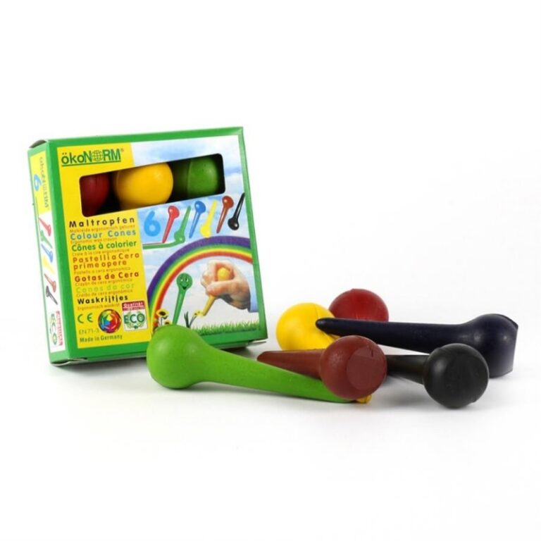 okonorm-waskrijtjes-6-colors.jpg Okonorm - Waskrijtjes, 6 stuks - Afbeelding 1