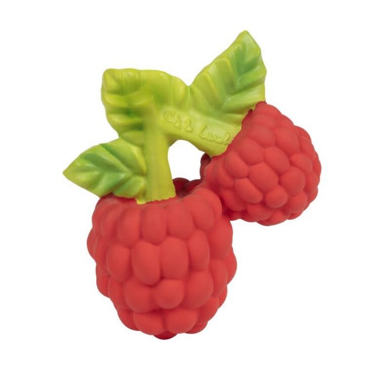 oli-carol-teether-bath-toy-valery-the-raspberry2.jpg Oli & Carol - Natural rubber teether & bath toy, Valery The Raspberry - Afbeelding 1