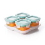 Oxo tot - Diepvriesbakjes, teal, glas, 4x120ml