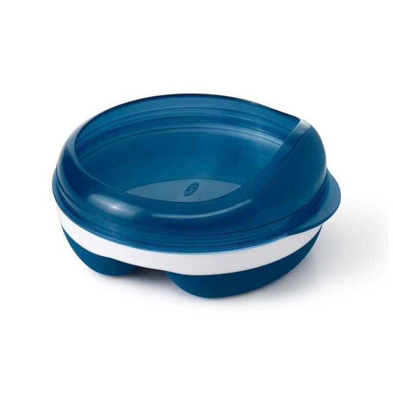 oxo-tot-divided-feeding-dish-navy.jpg Oxo tot - Divided Feeding Dish with removable ring, navy - Afbeelding 1