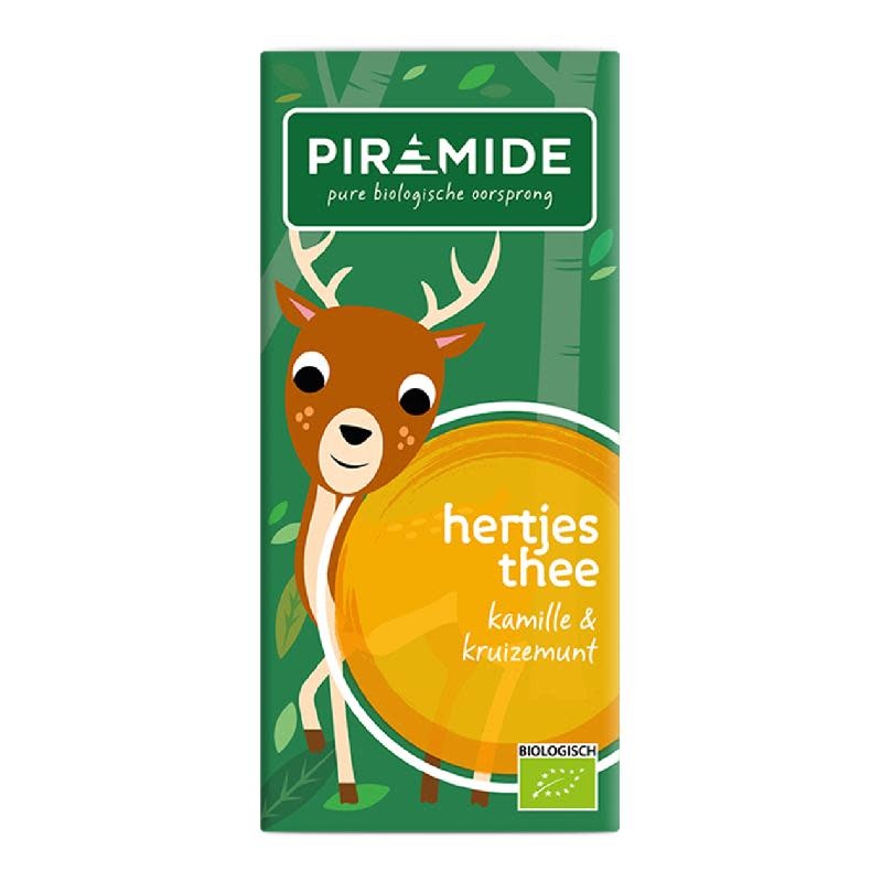 piramide-hertjes-thee.jpg Piramide - Hertjesthee, kamille&kruizemunt, builtjes - Afbeelding 1