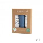 Popolini - Muslin organic cotton 70x70cm, 3-pack, Starry Sea