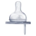 Pura - Natural vent nippels, silicone, slow flow, 2 pcs