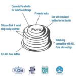 Pura - Silicone sealing disk and collar, pink - Afbeelding 4