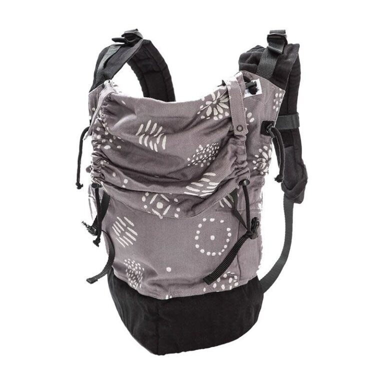 pure-baby-love-draagzak-hapiness-standaard-grey.jpg Pure Baby Love - full buckle Happiness Grey, standaard - Afbeelding 1