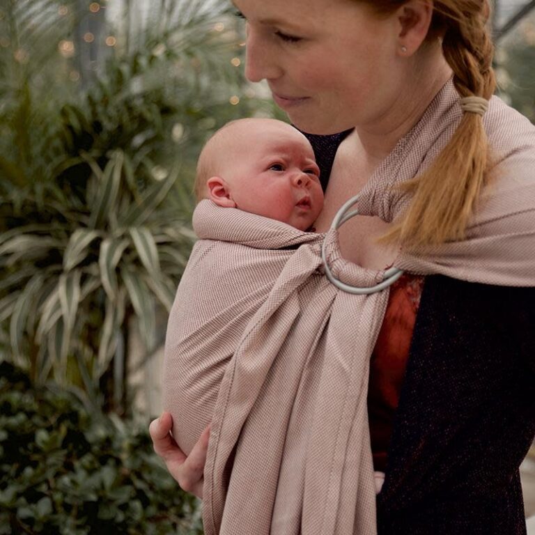 pure-baby-love-ringsling-rose.jpg Pure Baby Love - ringsling Essentials Organic Rose - Afbeelding 1