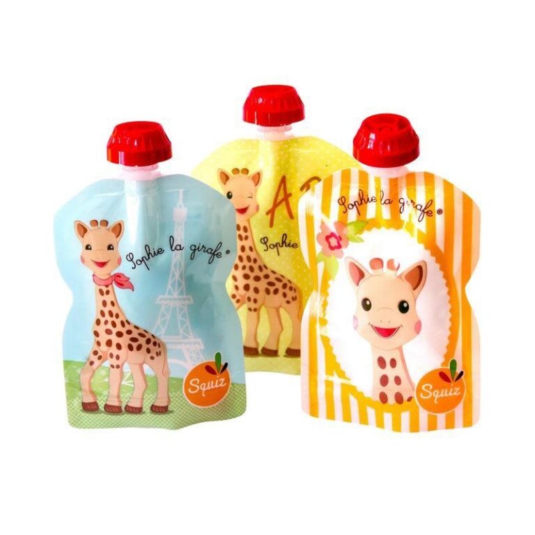 squiz-knijpzakjes-90ml-x3-sophie-de-giraf.jpg Squiz - knijpzakjes Sophie la girafe, 90 ml, 3 stuks - Afbeelding 1
