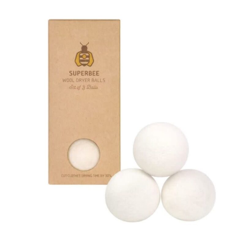 superbee-wool-dryer-balls.jpg Superbee - Wool dryer balls, set of 3 - Afbeelding 1