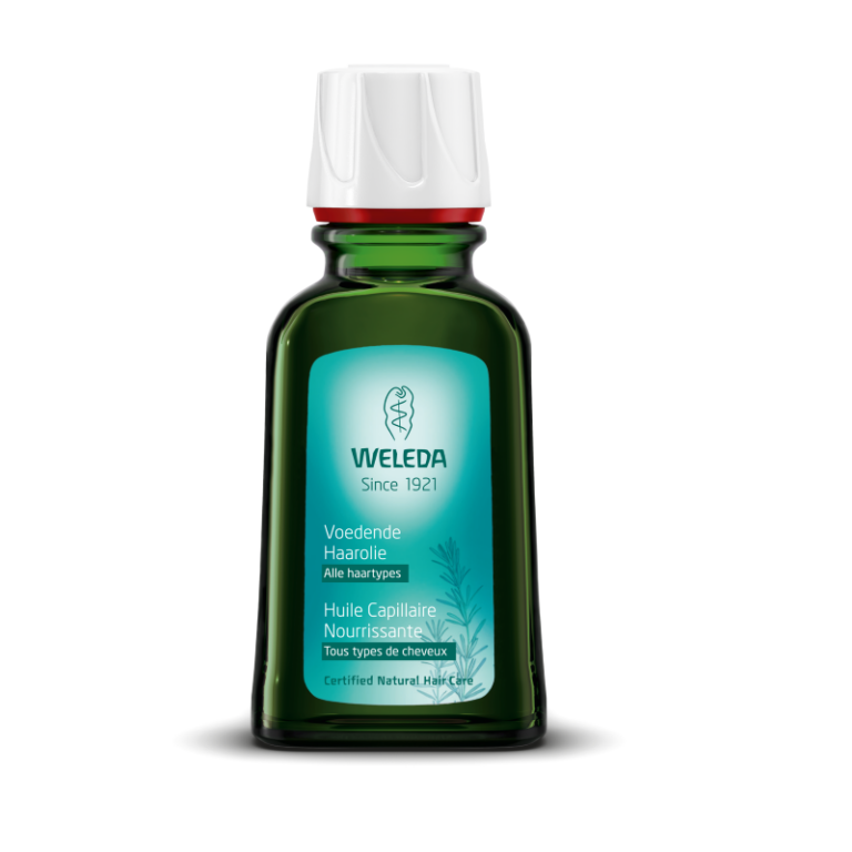 weleda-haarolie-fles.png Weleda - Voedende haarolie rozemarijn, 50ml - Afbeelding 1