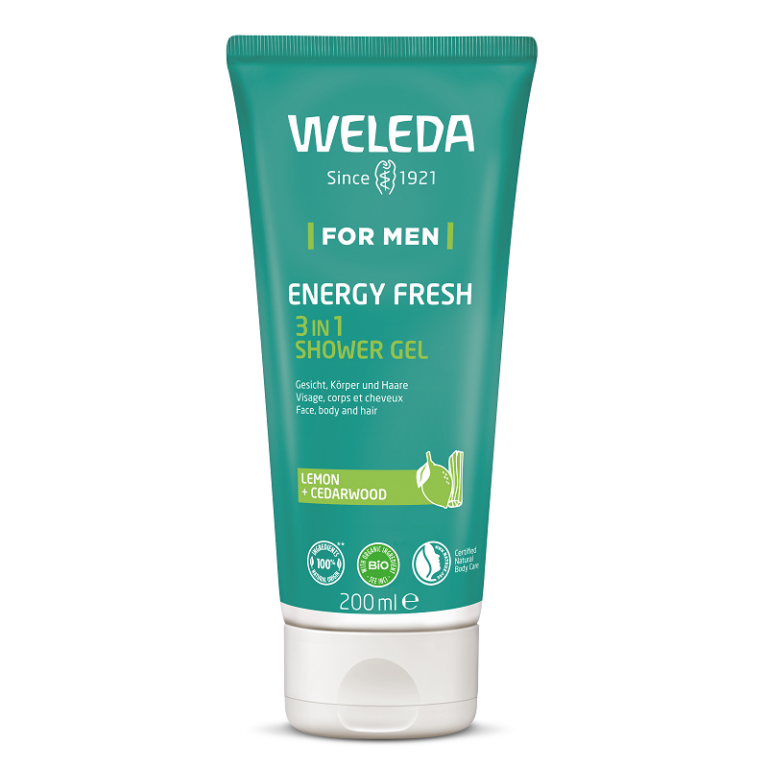 weleda-men-energy-fresh-douche2.png Weleda - Men Energy fresh douchegel, 200ml - Afbeelding 1