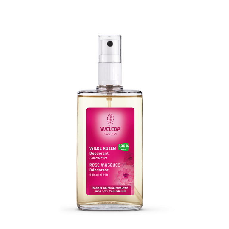 weleda-wilde-roos-deodorant-100ml.png Weleda - Deodorant spray, Wilde rozen, 100 ml - Afbeelding 1