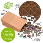 Wooden City - Wooden puzzle 150 stukken, Gaudy cougar - Afbeelding 3