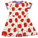 Maxomorra - circle dress, ss, poppy