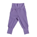 Maxomorra - baby pants rib, solid purple