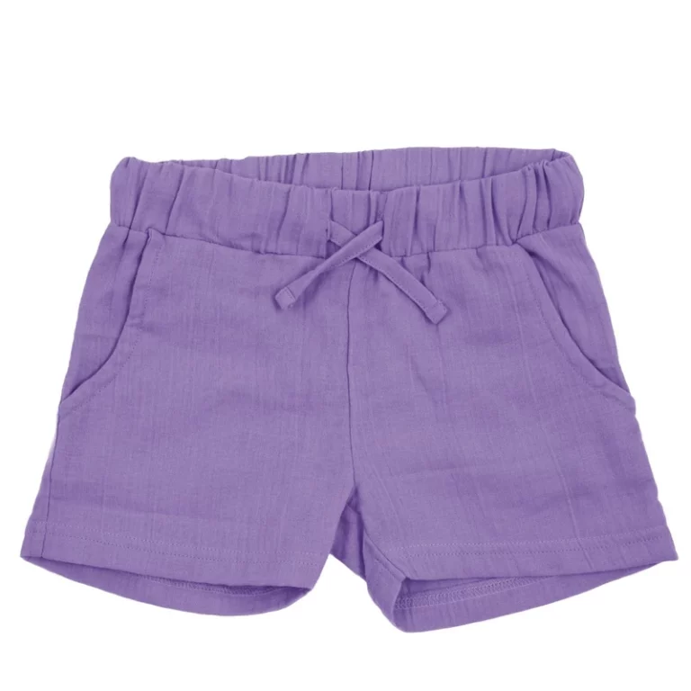 Shorts_Muslin_Solid_PURPLE Maxomorra - shorts, muslin, solid purple - Afbeelding 1
