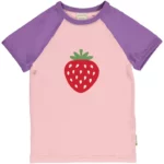 Maxomorra -T-shirt, raglan, strawberry