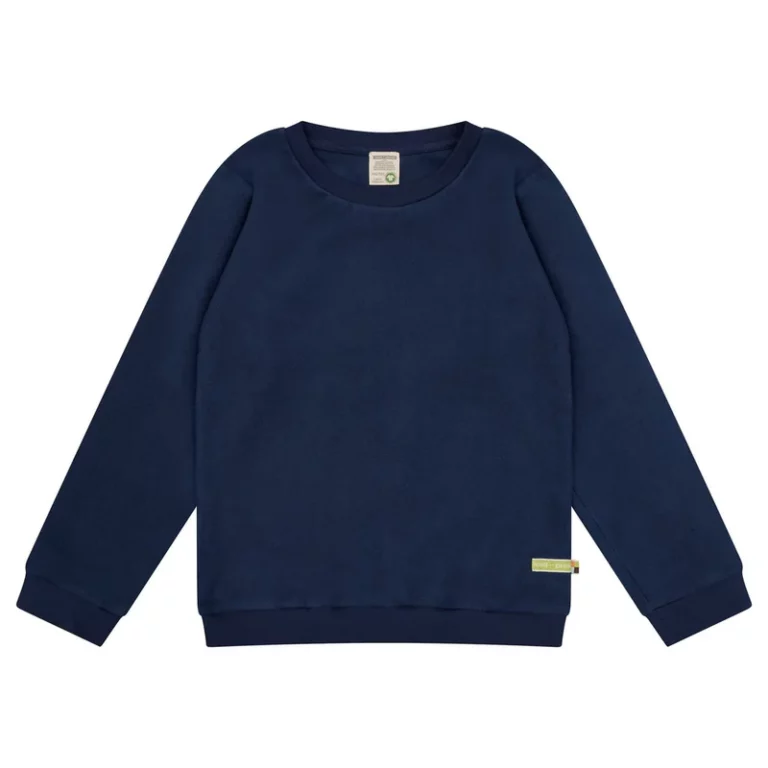 fleece-sweatshirt-ultramarine Loud+Proud - Sweater, katoenfleece, ultramarine - Afbeelding 1