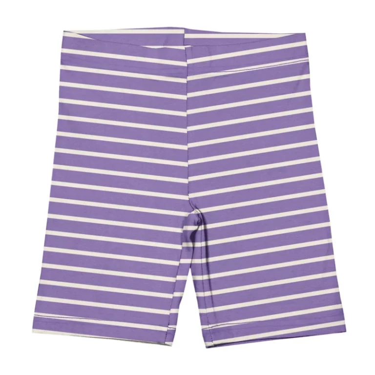 Shorts_Cycling_Stripes_STRIPES_PURPLE Maxomorra - cycling short, stripes purple - Afbeelding 1